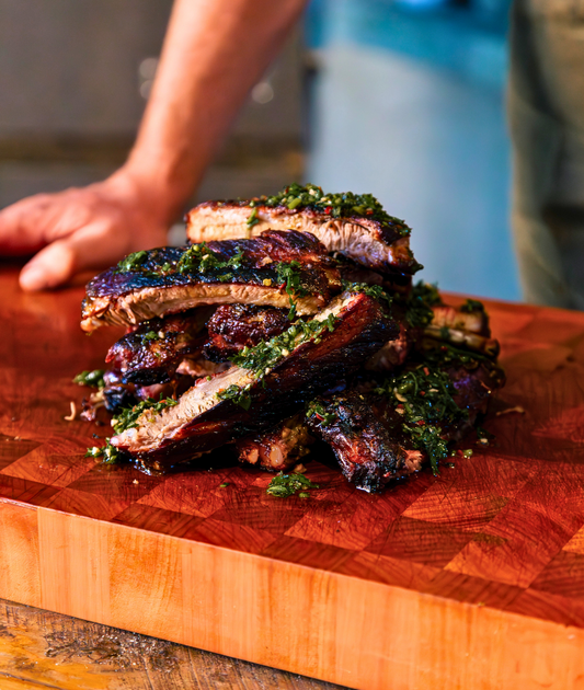 The hog project: Pork ribs with fresh herbed crust