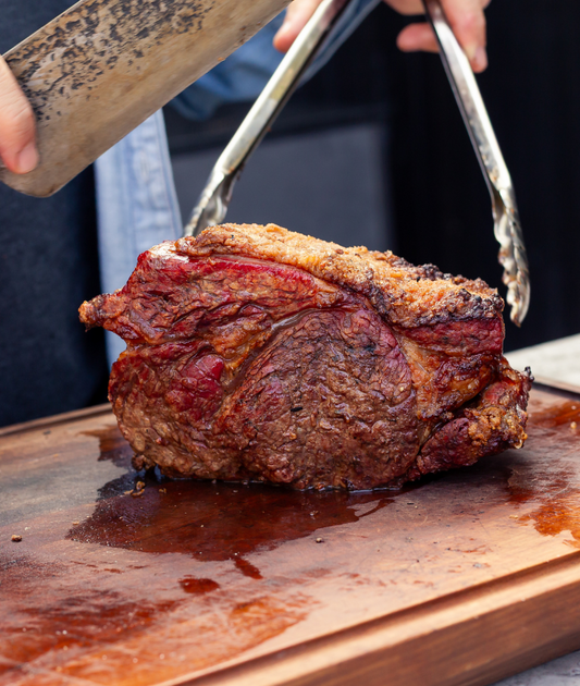 Chilean Asado: new york roast